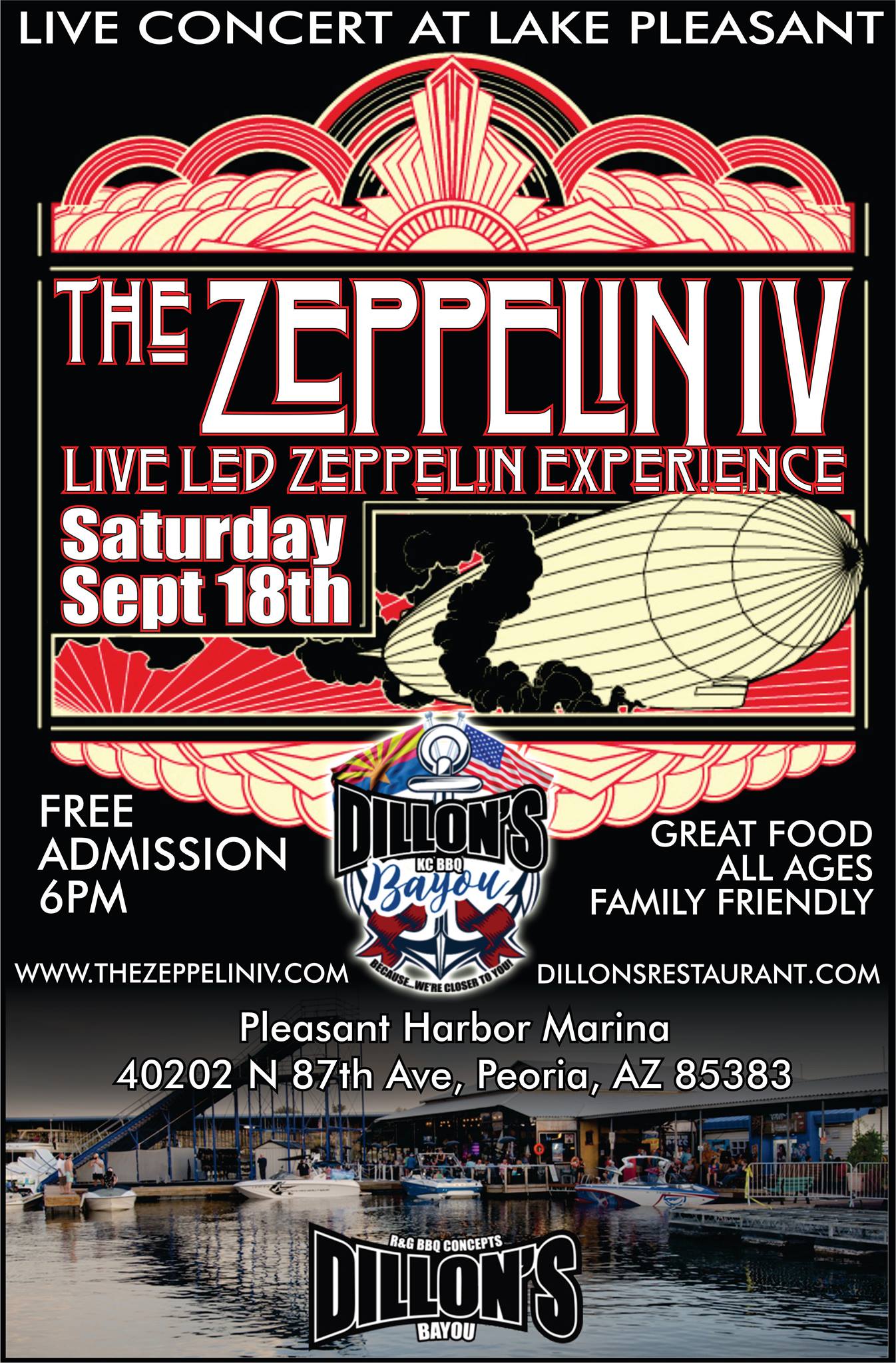 The Zeppelin IV Live Led Zeppelin Experience At Dillon's Bayou Lake Pleasant Peoria AZ